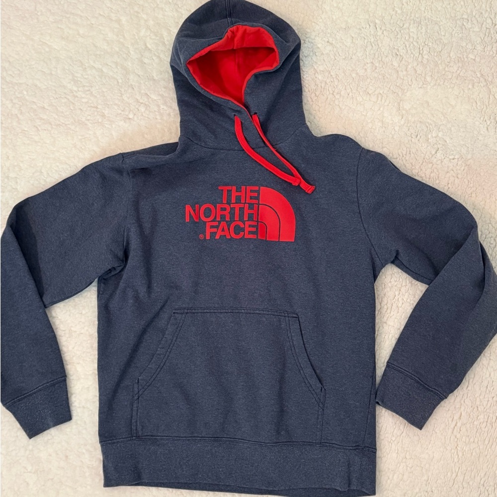 💙 2 for $12 North Face men’s hoodie blue heather GUC